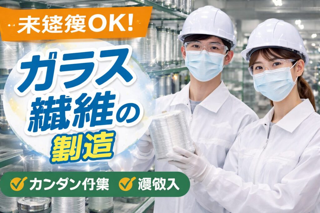 ガラス繊維製品製造のお仕事！
