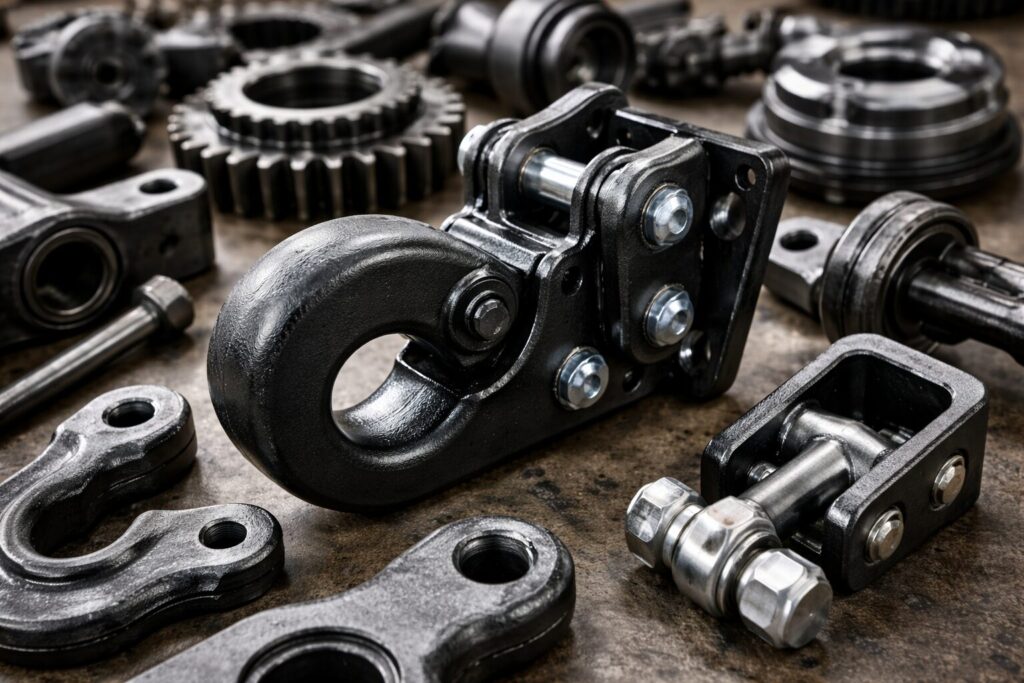 トラック・重機の鉄部品の加工・研磨等の業務