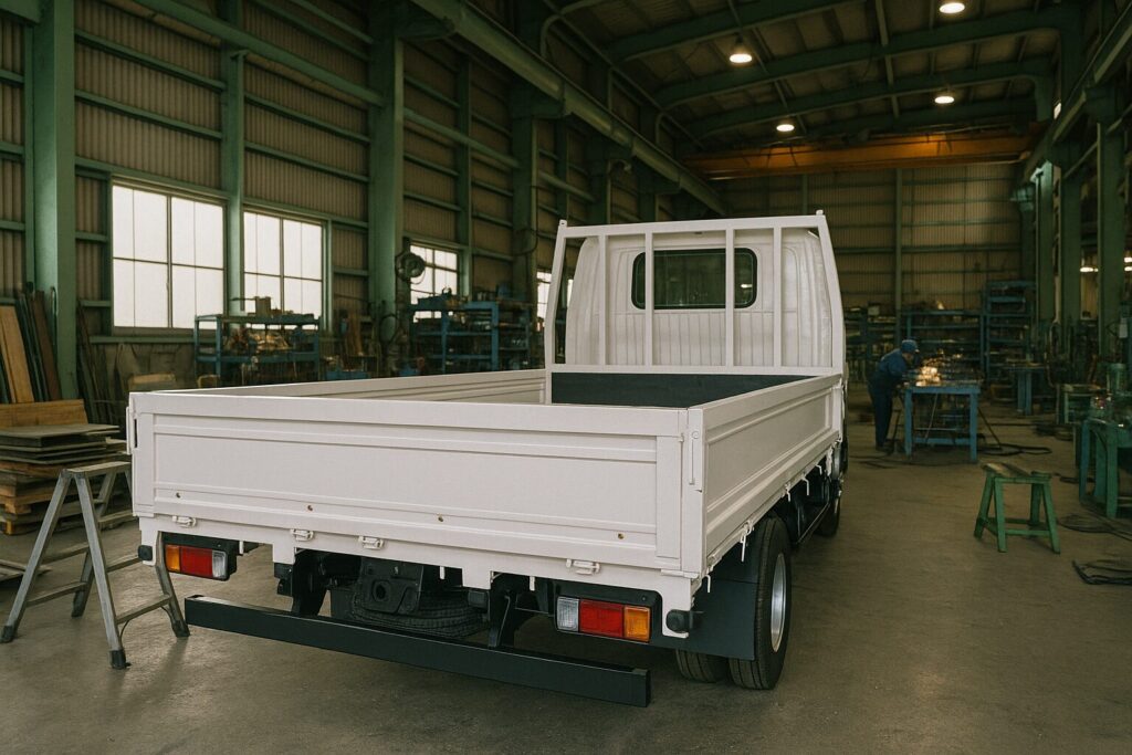 トラック荷台の製造・機械操作