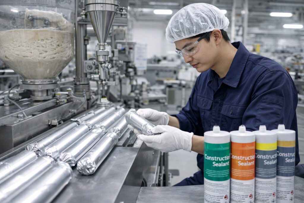 建築用シーリング材の製造