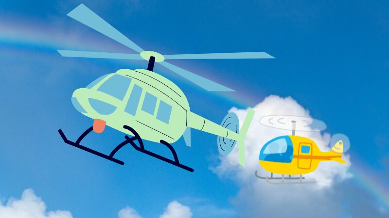 ヘリコプター部品組み立て作業