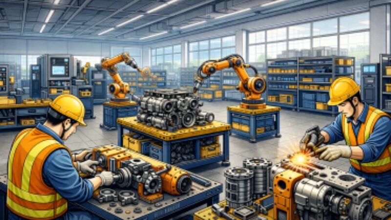 産業用ロボット部品の製造に関する業務