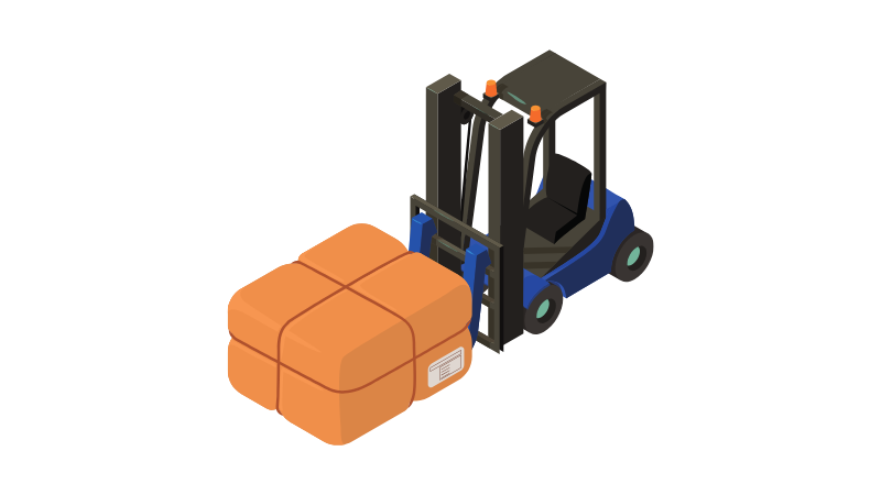 倉庫保管管理・荷受け・入出庫のフォークリフト作業